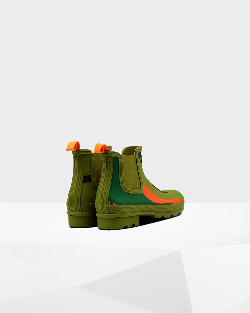 Men Hunter Original Rockpool Camo | Chelsea Boots Green | NZ-82019-SZQU